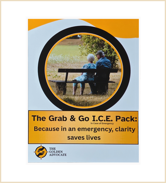 Grab & Go I.C.E. Pack™ | Emergency Medical Information Folder for Seniors & Caregivers